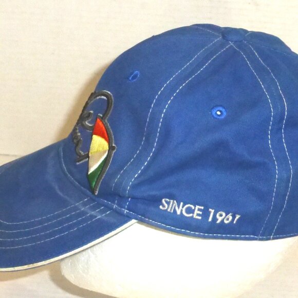 Vintage Arnold Palmer Umbrella Strapback Adjustable Golf Hat WITH STAINS READ - Picture 6 of 9